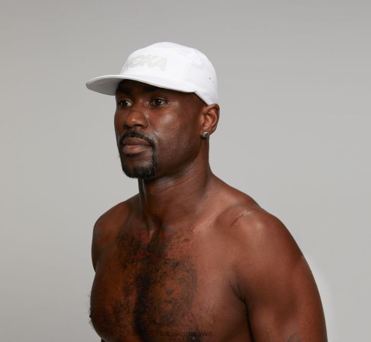 wydajność kapelusz Hoka L0PVV396 kobiety biały/zimny szary