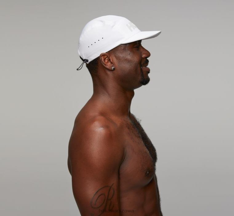 wydajność kapelusz Hoka L0PVV396 kobiety biały/zimny szary