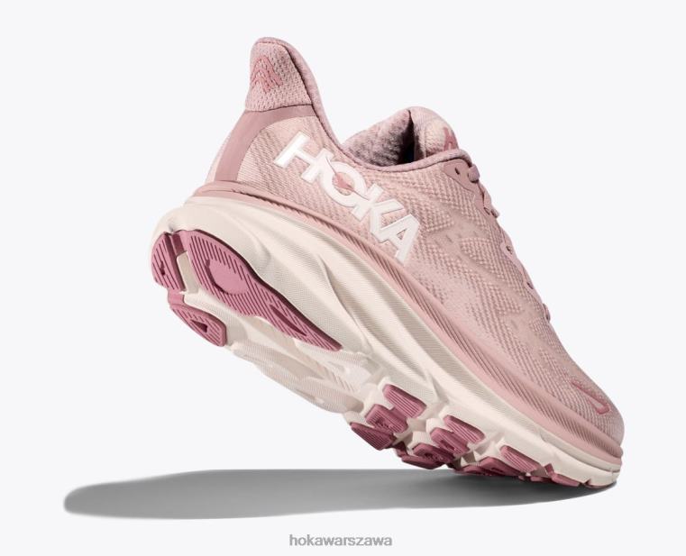 Clifton 9 Hoka L0PVV5 kobiety Bicz w kolorze jasnofioletowym/brzoskwiniowym