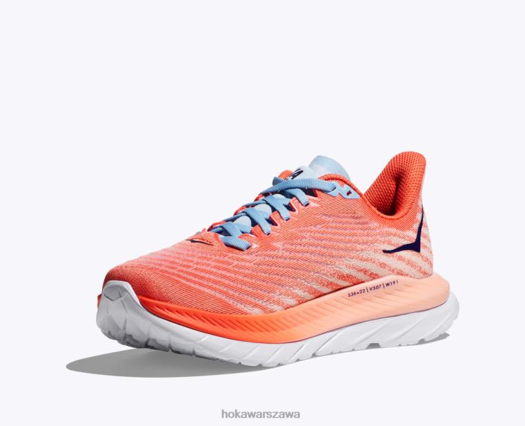 mach 5 Hoka L0PVV30 kobiety Parfait z kamelii/brzoskwini