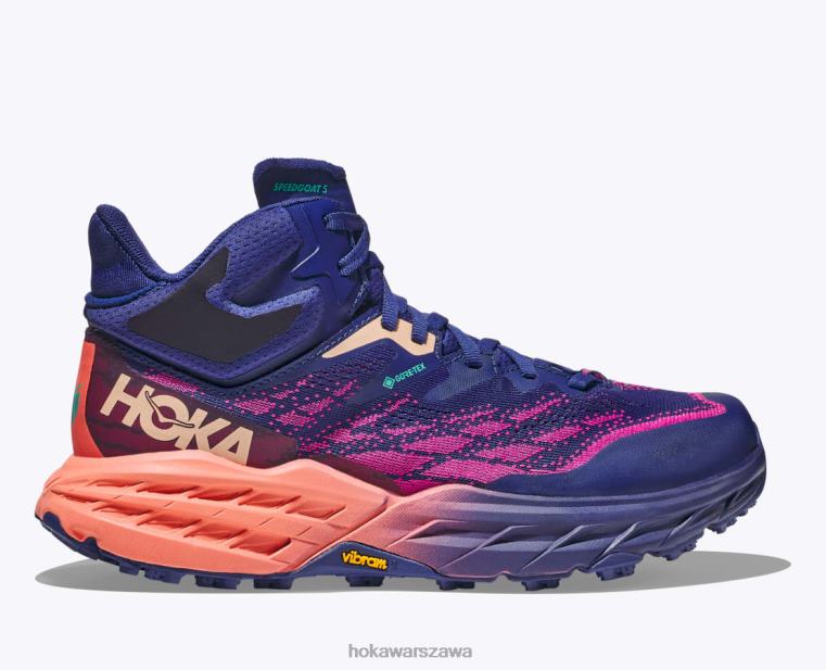 Speedgoat 5 Mid GTX Hoka L0PVV97 kobiety błękit wojowniczki/kamelia