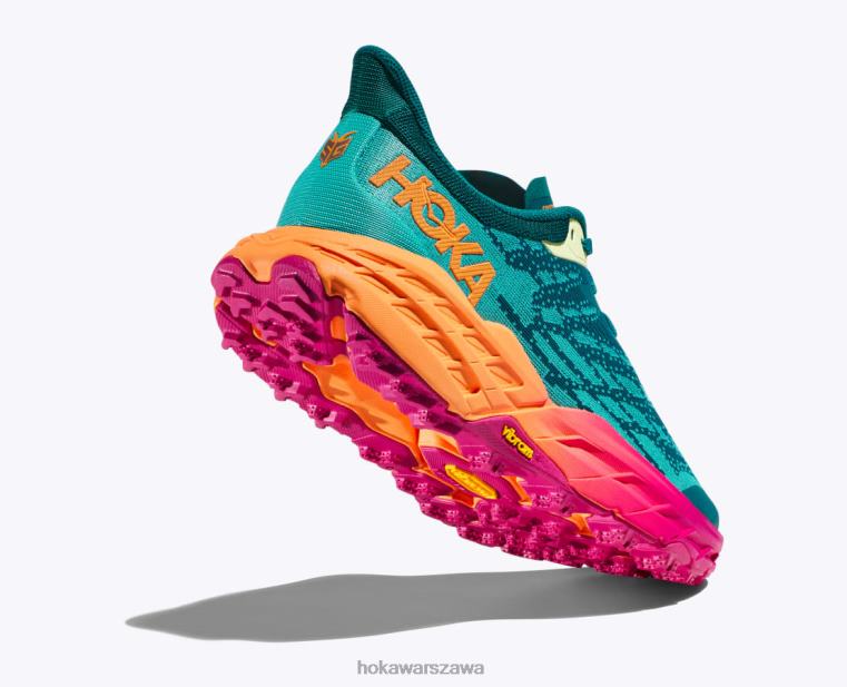 kozioł prędkości 5 Hoka L0PVV242 kobiety niebieski koral/kamelia