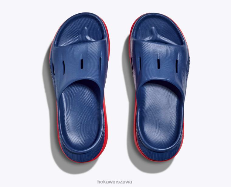 ora slajd odzyskiwania 3 Hoka L0PVV208 kobiety Alarm niebieski/czerwony Bellwether