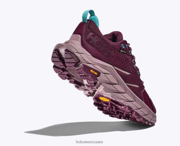 Anacapa Low GTX Hoka L0PVV183 kobiety wino winogronowe/czarny bez