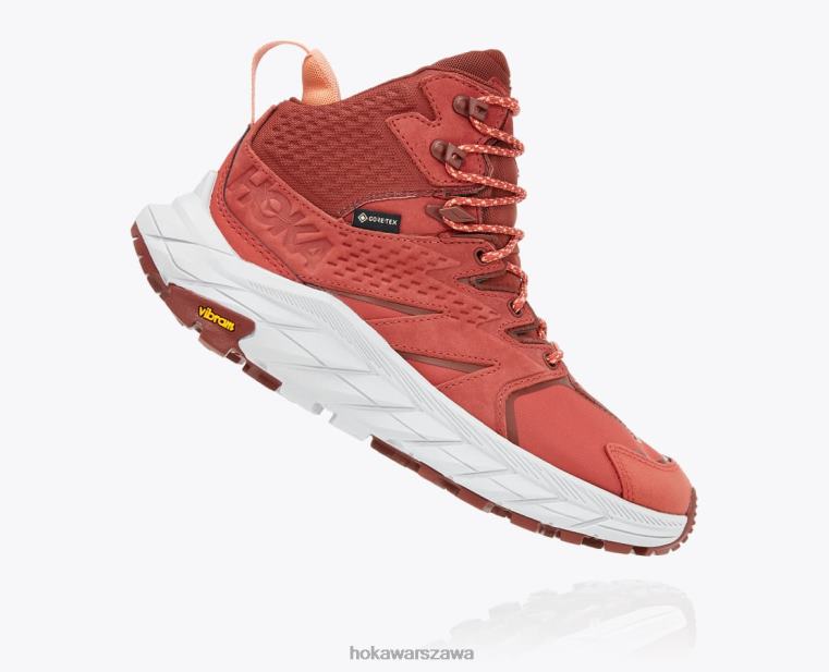 Anacapa Mid GTX Hoka L0PVV174 kobiety ostry sos/mahoń wiśniowy