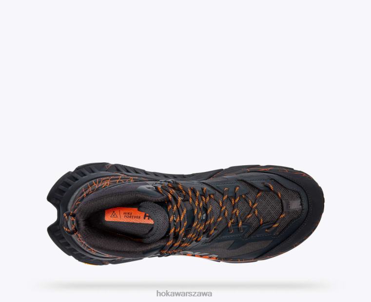 wycieczka w tenisa gtx Hoka L0PVV200 kobiety niebieski grafit/persimmon pomarańczowy