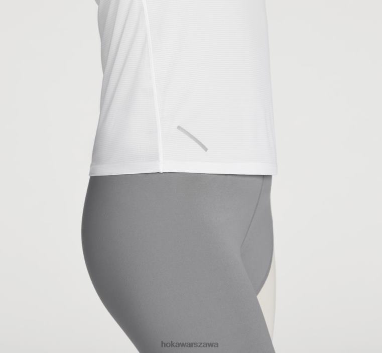 poślizg z krótkim rękawem Hoka L0PVV325 kobiety biały