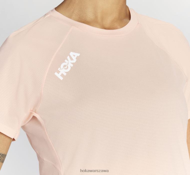 poślizg z krótkim rękawem Hoka L0PVV335 kobiety biały