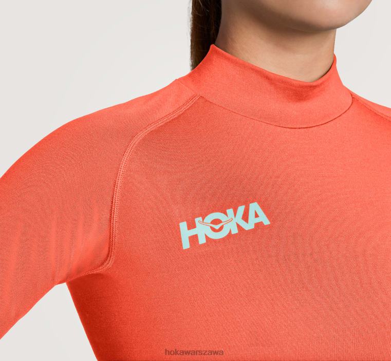 warstwa środkowa z merynosów Hoka L0PVV333 kobiety kamelia