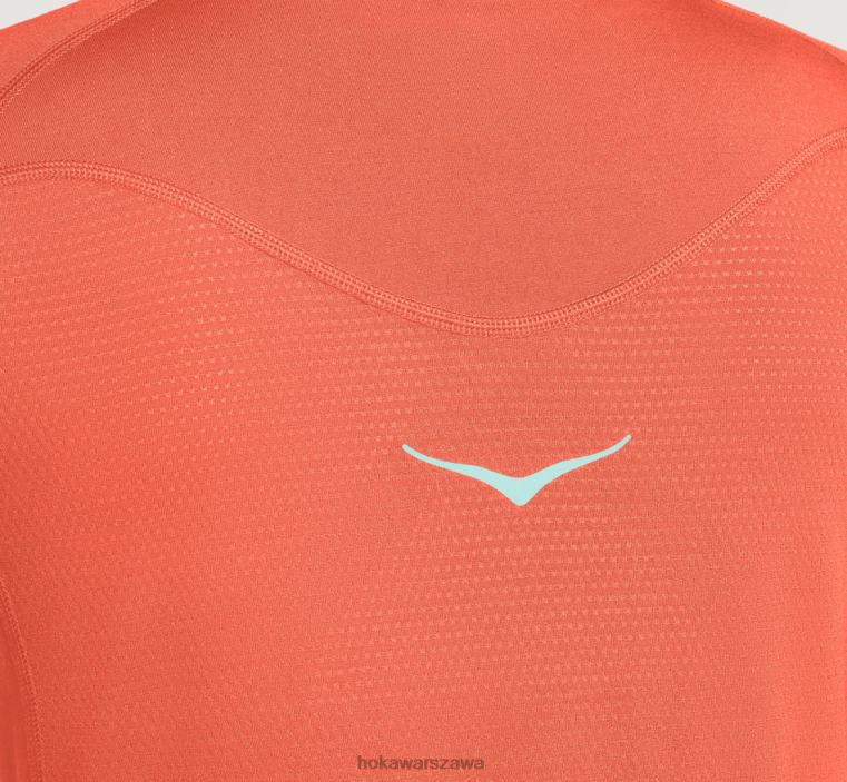 warstwa środkowa z merynosów Hoka L0PVV333 kobiety kamelia