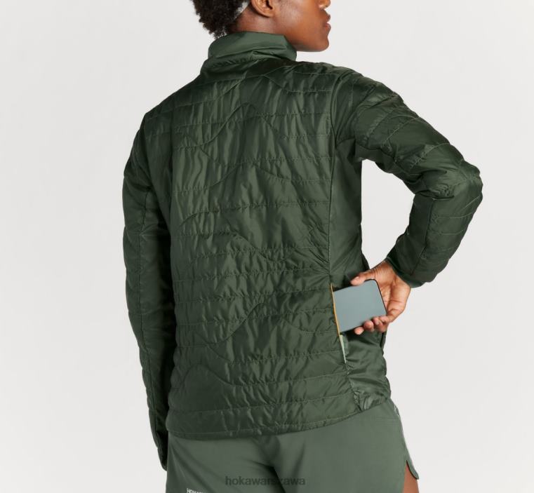 niebieska pikowana kurtka Hoka L0PVV377 kobiety worek