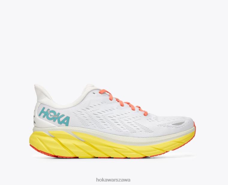 Clifton 8 Hoka L0PVV577 mężczyźni blanc de blanc/rozświetlający