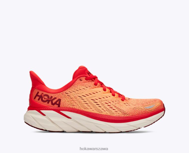 Clifton 8 Hoka L0PVV583 mężczyźni fiesta/płonąca pomarańcza