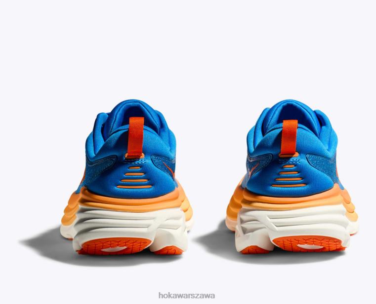 bondi 8 Hoka L0PVV614 mężczyźni nadmorskie niebo/żywy pomarańcz