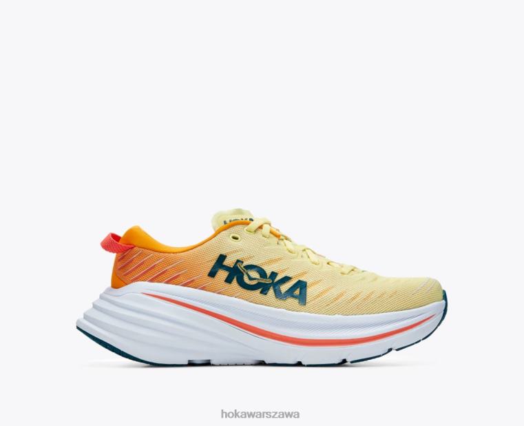bondi x Hoka L0PVV464 mężczyźni żółta gruszka/promienna żółć