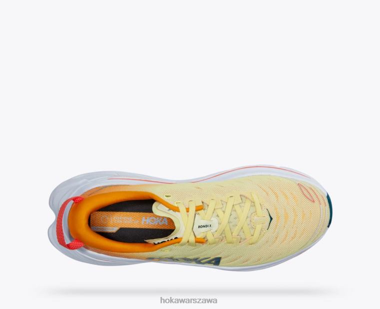 bondi x Hoka L0PVV464 mężczyźni żółta gruszka/promienna żółć