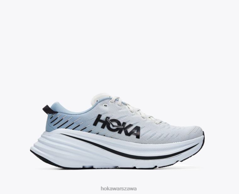 bondi x Hoka L0PVV465 mężczyźni blanc de blanc/niebieska mgła