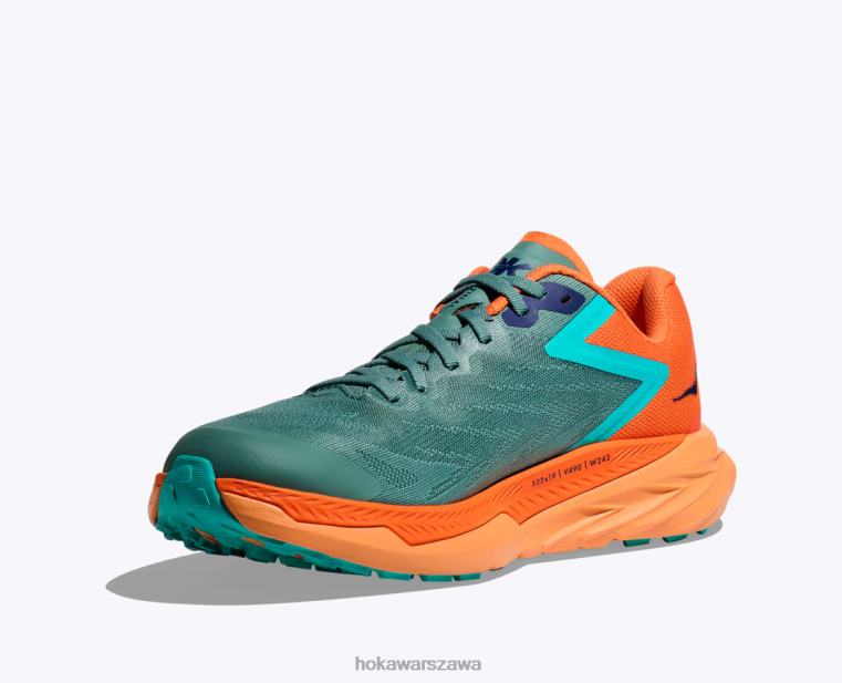 zinal Hoka L0PVV509 mężczyźni krata/żywy pomarańcz