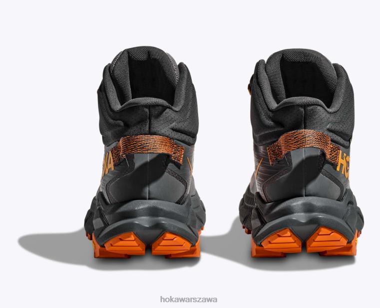 kod szlaku gtx Hoka L0PVV523 mężczyźni skała zamkowa/pomarańcza persimmonowa