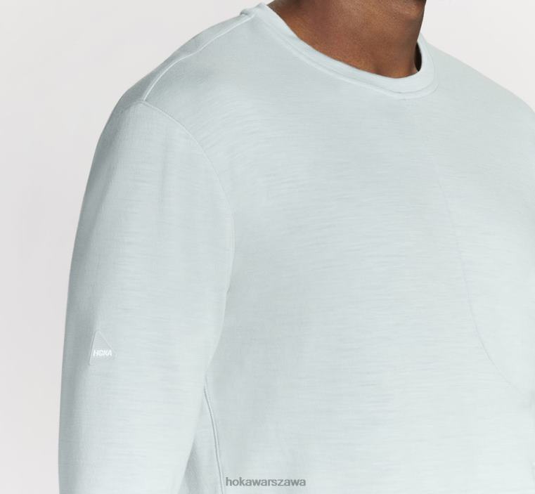 Długi rękaw z mieszanki merynosów Hoka L0PVV640 mężczyźni przepływ lodu