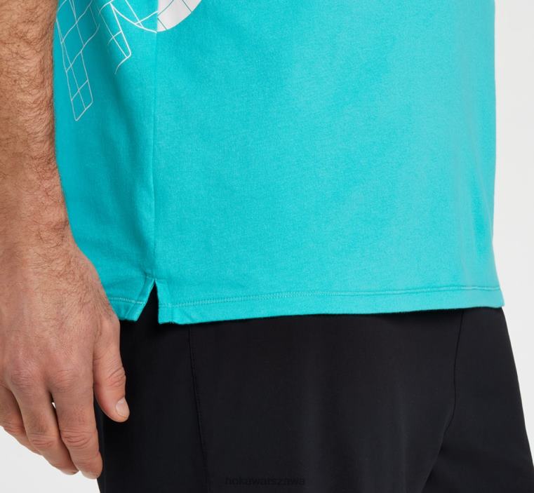 koszulka na cały dzień Hoka L0PVV647 mężczyźni ceramiczny