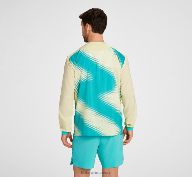 Osłona przeciwwiatrowa zapinana na zamek 1/2 Hoka L0PVV665 mężczyźni fiesta