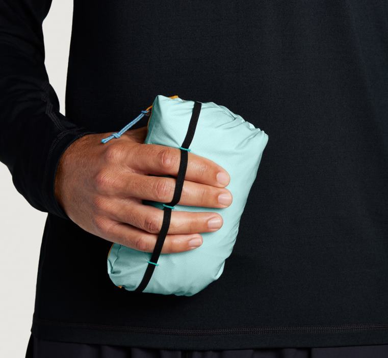 ultralekka wodoodporna kurtka Hoka L0PVV667 mężczyźni niebieska diwa