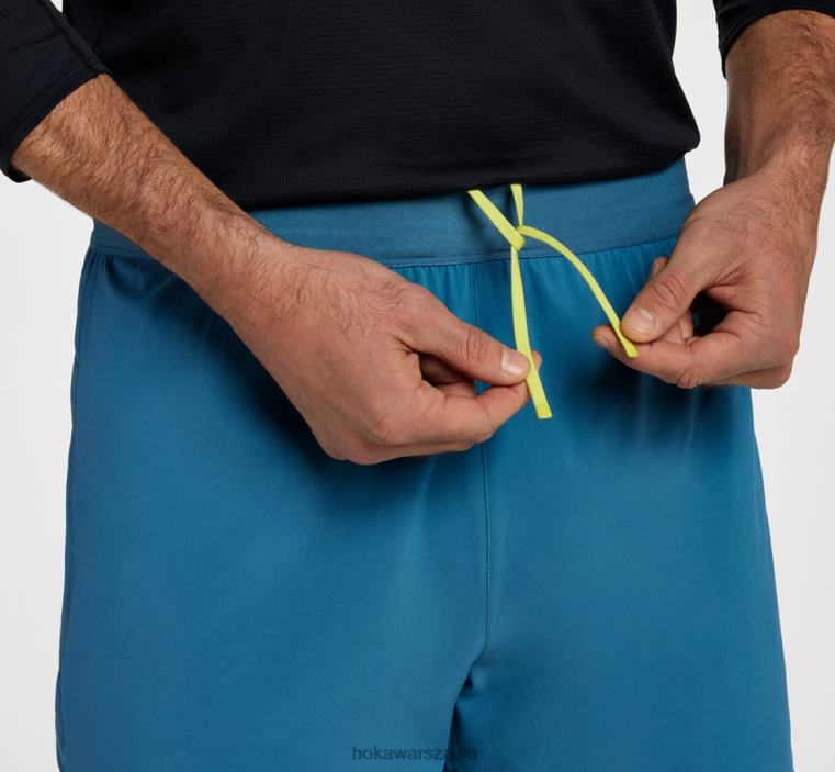 5 krótkie Hoka L0PVV657 mężczyźni niebieska stal