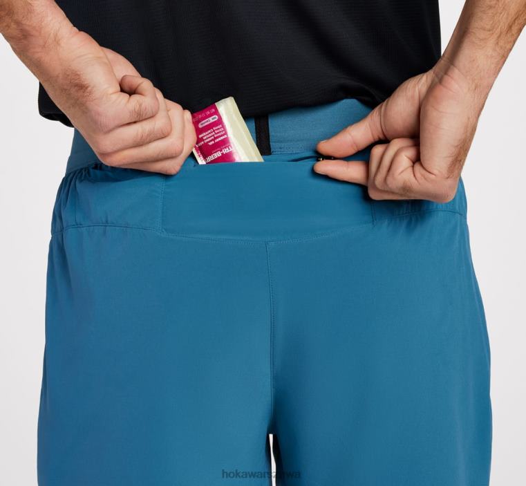 5 krótkie Hoka L0PVV657 mężczyźni niebieska stal